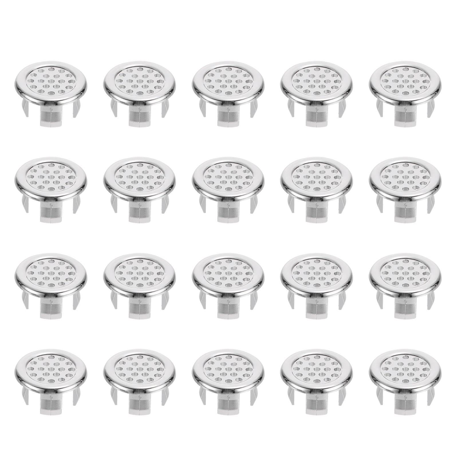 

Plastic Sink Overflow Ring Caps Easy Access Silver Color High Performance Simple Structure Bathroom Kitchen Supplies