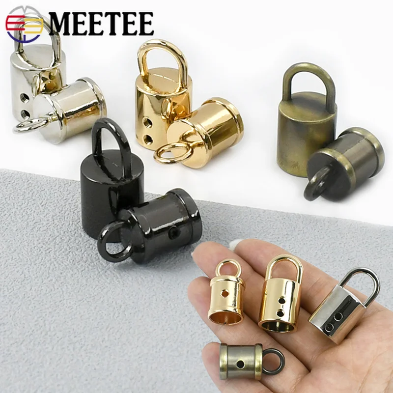 5/10/20Pcs 11/14mm Handbag Side Tassel Cap Buckle Bags Strap Metal Buckles Cord Lock Screw Stopper Hook DIY Hardware Accessories