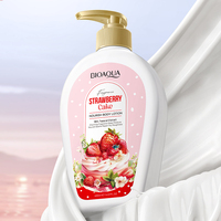 400ml BIOAOUA Strawberry Nourishing Body Milk Moisturizing Brightening Repair Skin Care Anti-Dryness Tender Smooth Lotion