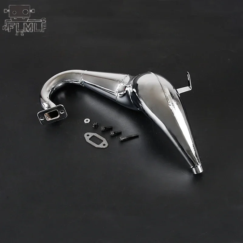 FLMLF Metal Exhaust Pipe Kit of 71CC Engines for 1/5 HPI ROFUN BHAH King Motor ROVAN BAJA 5B 5T or Losi 5ive T Rc Car Parts