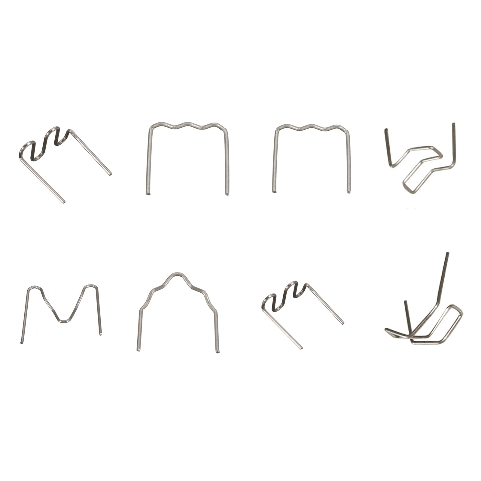 

800 шт. стандартных предварительно вырезанных волновых скоб для ремонта пластиковых деталей автомобилей, для ремонта кузова и бампера, для машинной сварки, горячий степлер - AA26