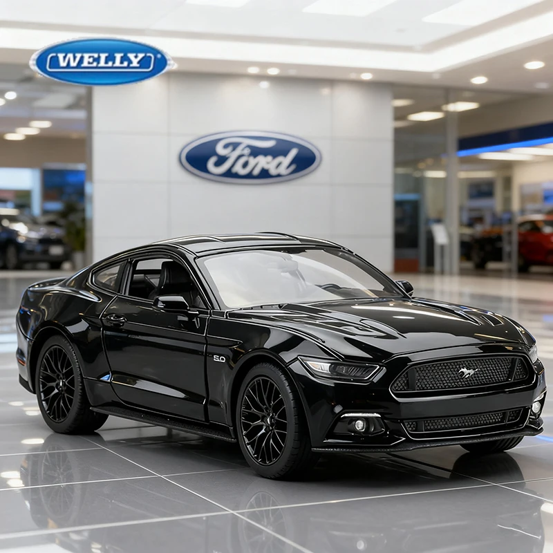 

WELLY 1:24 Ford Mustang GT 2015 Muscle Car Alloy Car Model Diecasts & Toy Vehicles Toy Cars Kid Toys For Children Gifts