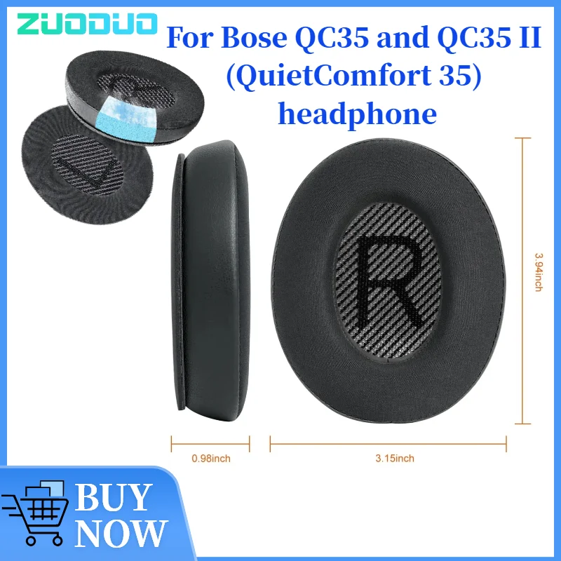 

ZUODUO Updated Cooling-Gel earpads for Bose QC35 and QC35 II (QuietComfort 35) Replacement Ear Pads Cooling-Gel Noise Isolation