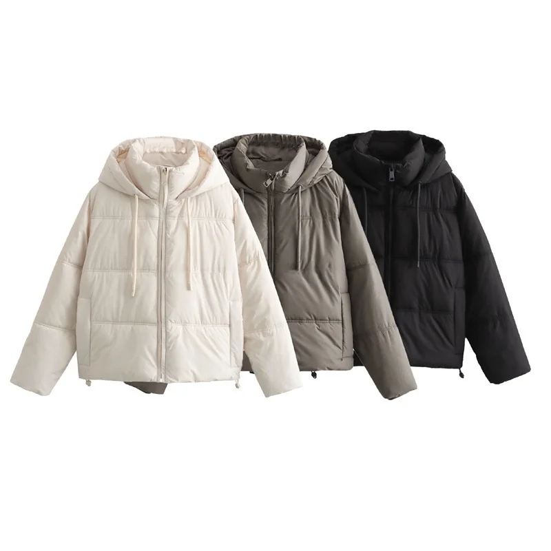 

Fall 2025 New Casual ort Jaet Women's Cotton Outerwear Comfortable Loose Fit Color Long Sve Thin Model 3024