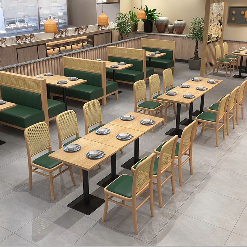 Hot Selling Fashionable Restaurant Dining Set Coffee Shop Booth Table Set Modern Cafe Tables And Chairs