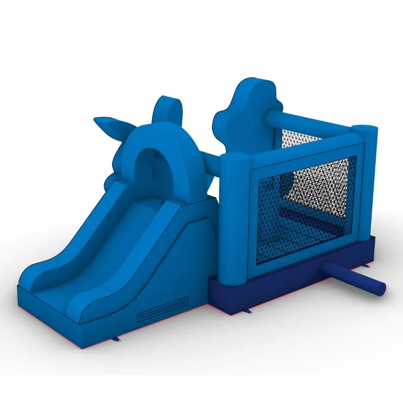 M9 Inflatable Jump Castle with Slide, 6×4×3m Bounce House for Outdoor Party Entertainment