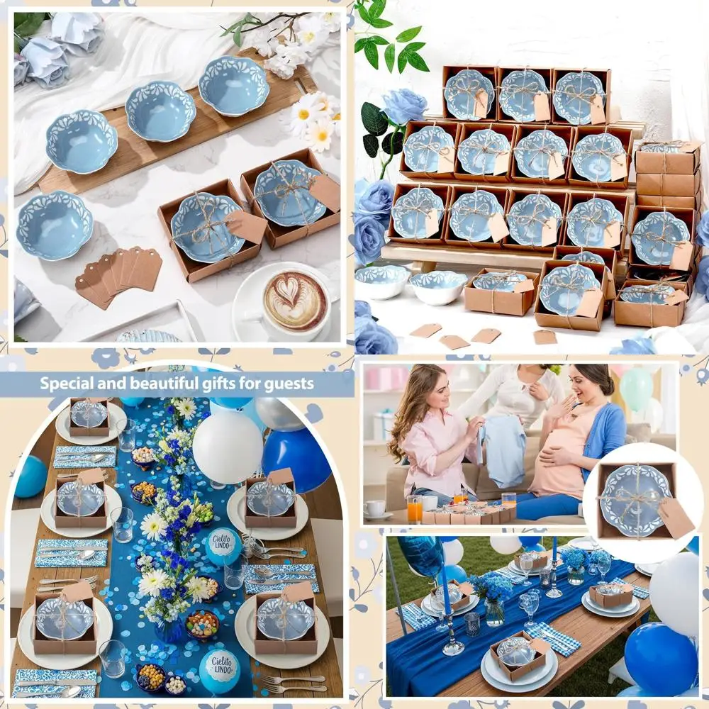 

Набор из 24 маленьких мексиканских чашечек для соусов диаметром 3,3 дюйма для вечеринок и праздничных мероприятий (синий)