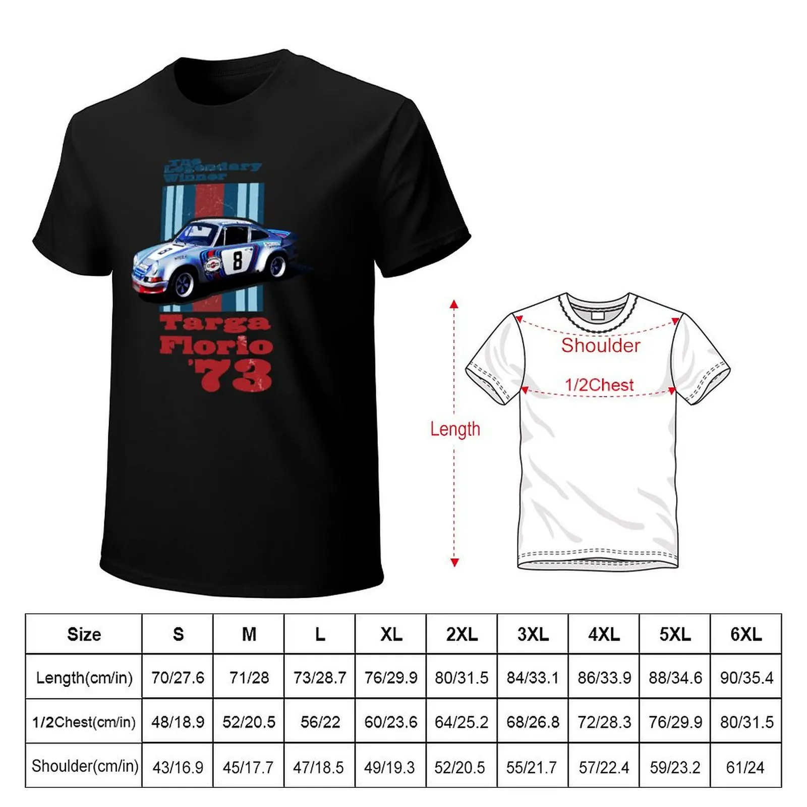 TARGA FLORIO '73 T-Shirt man t shirts cotton T-Shirt