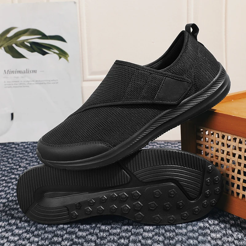 

Новая женская ортопедическая повседневная обувь с широкими ногами, опухлая прогулочная обувь унисекс, мягкая удобная мужская обувь для диабетиков с регулировкой большого пальца