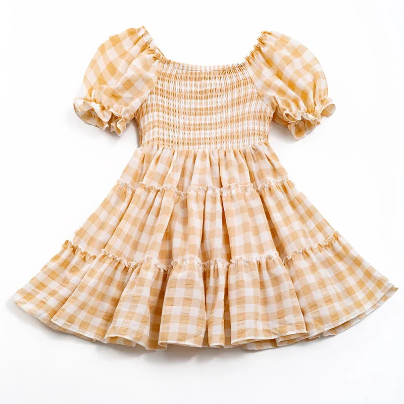 Girlymax Broer Of Zus Geel Plaid Baby Meisjes Jurk Jongens Vrouwen Shirt Tops Romper Kids Kleding