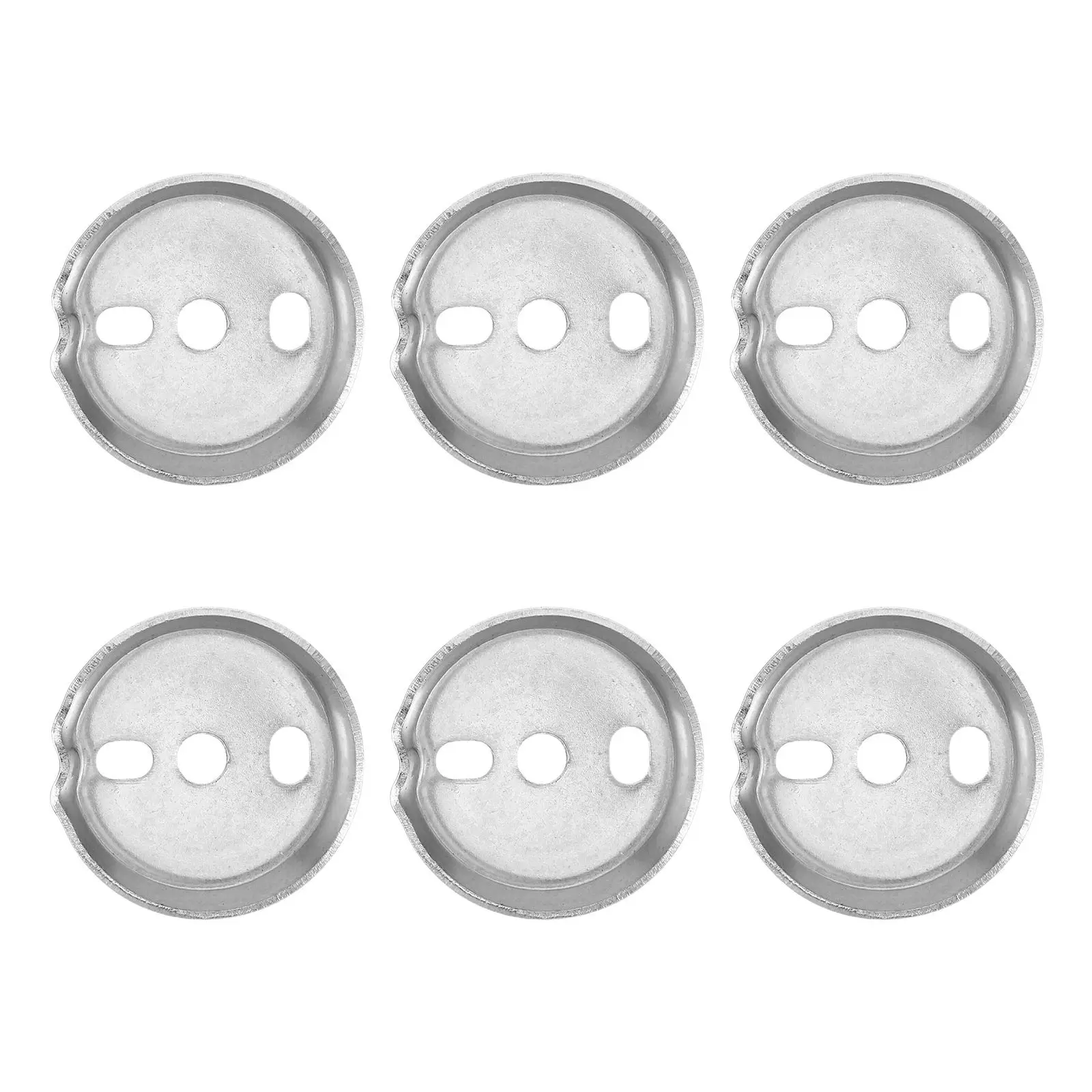 6Pcs Rustproof Stainless Steel Towel Bar Suspension Flange Set Universal Mounting Kit for Bathroom Accessories Towel Holder