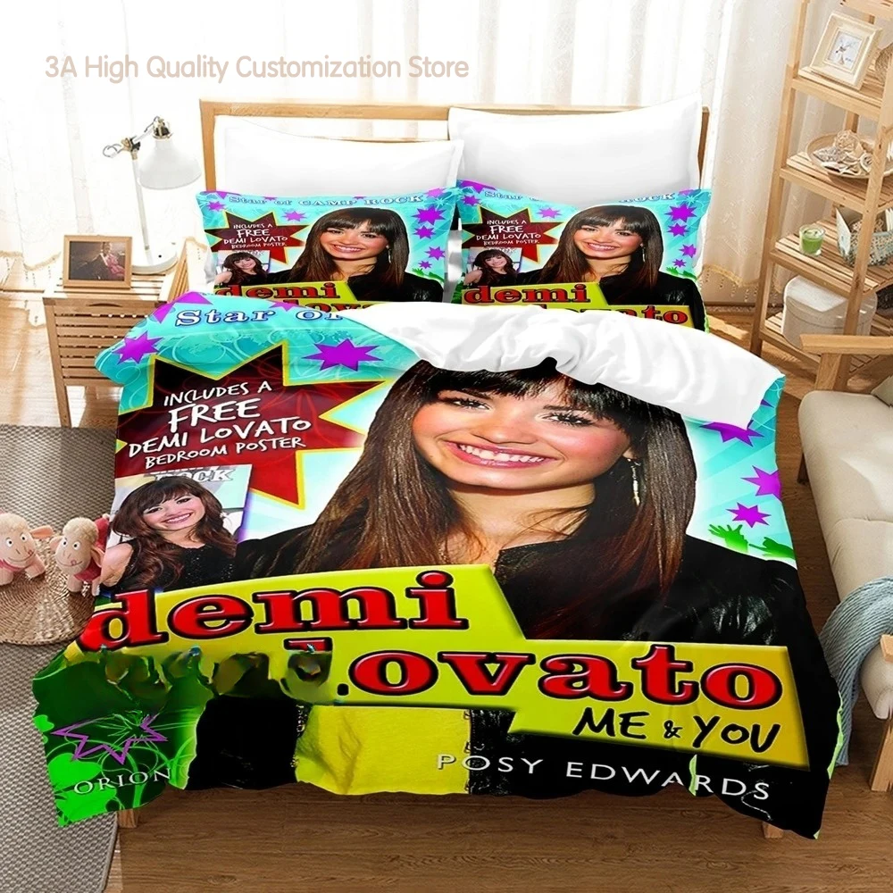 

Demi Lovato Bedding Set Single Twin Full Queen King Size Bed Set Aldult Boys Bedroom Duvetcover Sets 3D Print bed sheet set CXG
