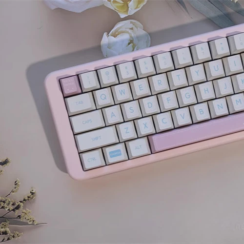 

Kaomoji keycap milk white keycap ROG night devil wooting magnetic axis drunk deer original PBT keycap
