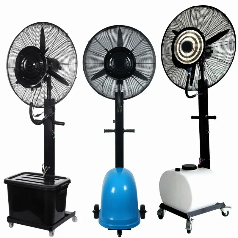 Hot Sale China 26/30 Inch Industrial Outdoor Spray Air Cooling Water Mist Fans Humidifier Pedestal Misting Fan