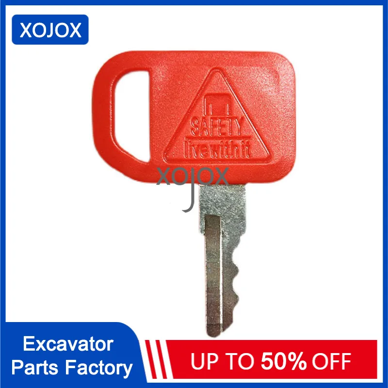 XOJOX 50PCS Ignition Key For H800 / JDG / JDR / JDS  Excavator Accessories