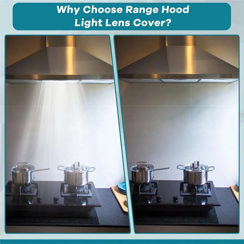 B83B-Light Lens Cover Kit 4Pcs For Broan Nutone 41000 Range Hood Models S99110437 99110437