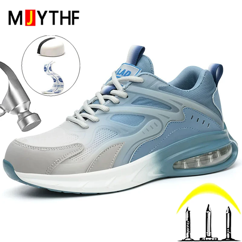

Air cushion Men Composite toe 6KV insulated shoes Work Sneakers Safety Shoes Men Puncture-Proof Protection Shoes Security Boots