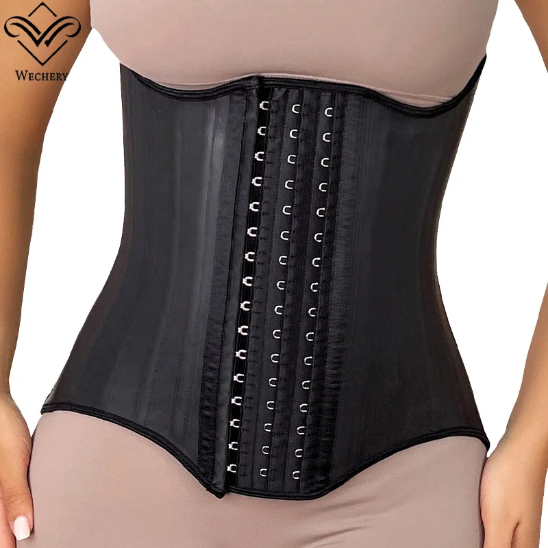 Latex Reductive Waist Trainer Colombian Girdle For Women Slim Body Shaper Abdominal Compression Steel Bone Female Modeling Strap