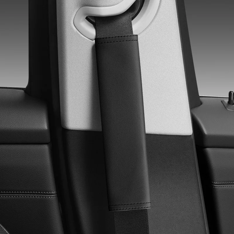 2Pcs Auto Safety Belt Shoulder Sleeve, Wear Resistant Seat Belt Cushion Cover, Reduce Pressure Car Interior Decor Parts