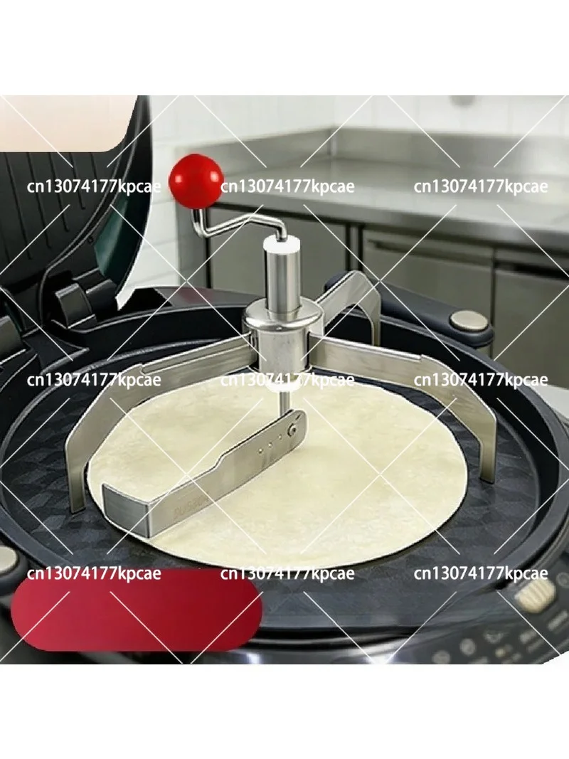 Manual Hand Cranked Crepe Maker Stainless Steel Home Pancake Machine Batter Spreader Tool