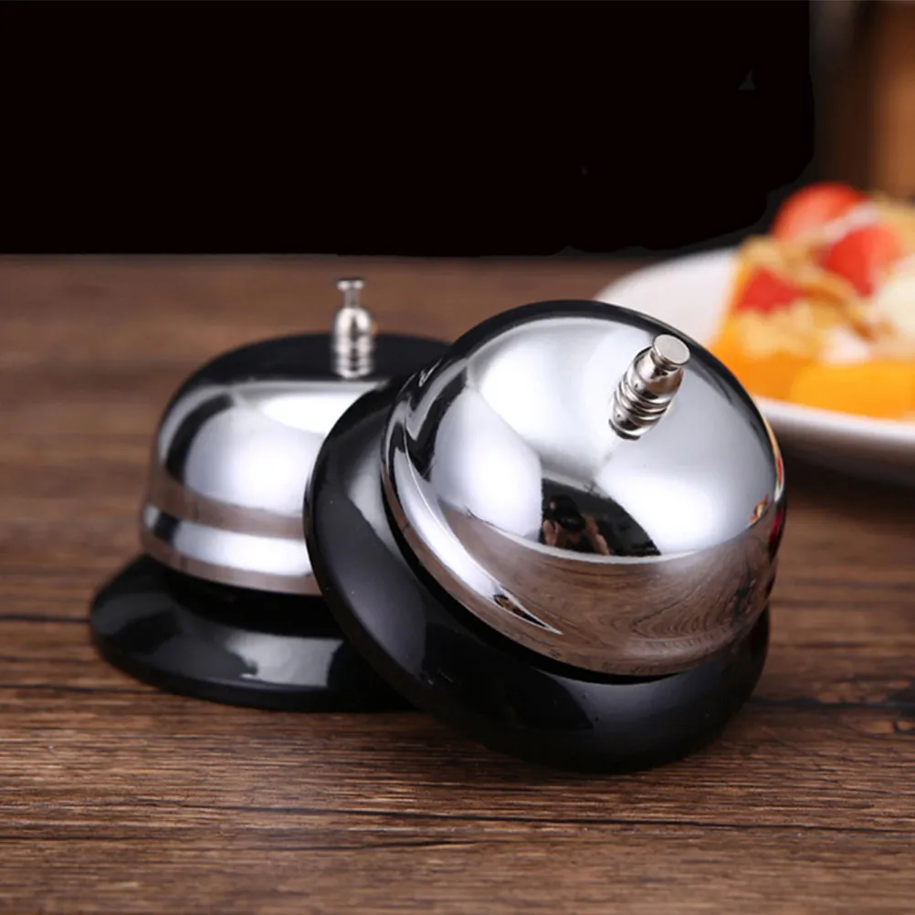 3Pcs Call Bell Metal Dinner Bell Table Service Bells Kitchen Restaurant Hotel Bar Use Metal Dinner Bell, Hand Bells