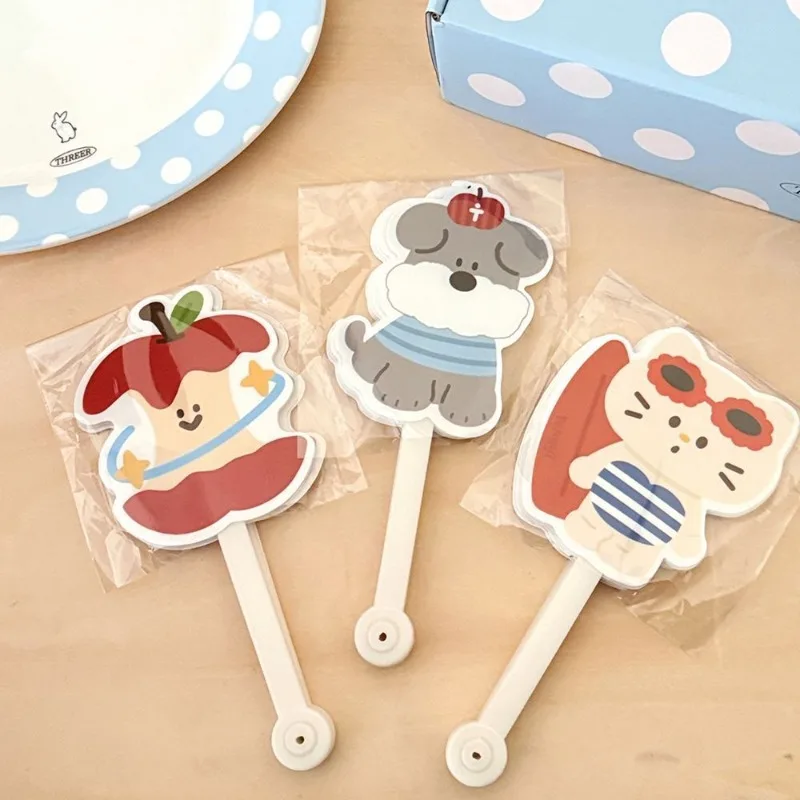 Cute Cartoon Special Shaped Folding Fan Summer Handheld Cooling Fan Tear Resistant Portable Hand Fan Portable Fan