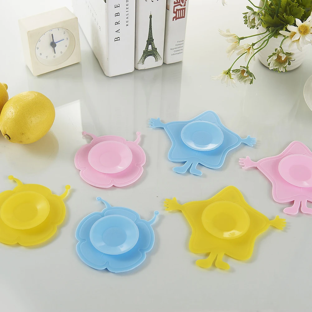 

4PCS Baby Bowl Suction Pads Non Slip Silicone Mats Kids Tableware Suckers Durable High Temp Resistant Eco Friendly Anti Tipping
