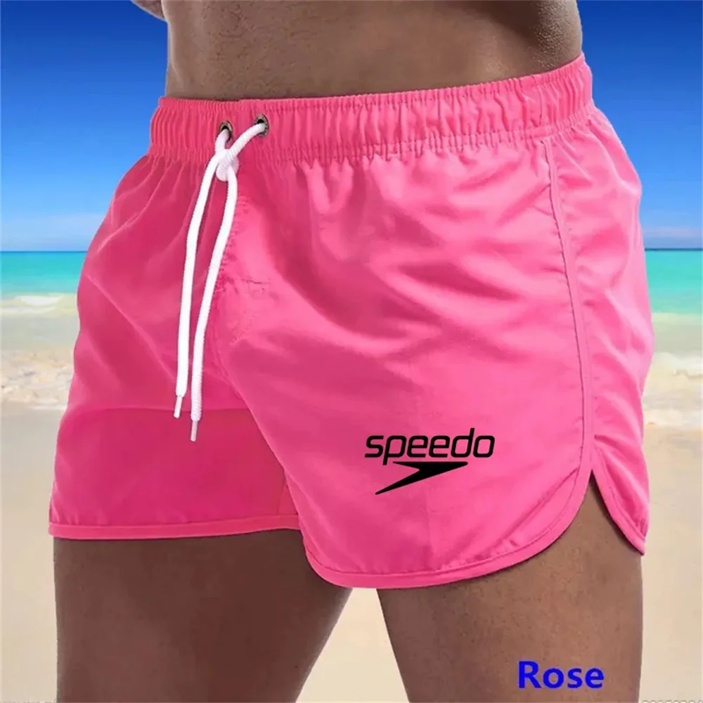 Summer fashion casual breathable quick drying ultra-thin best-selling beach shorts Men\'s swimming shorts + men\'s sports gym spor