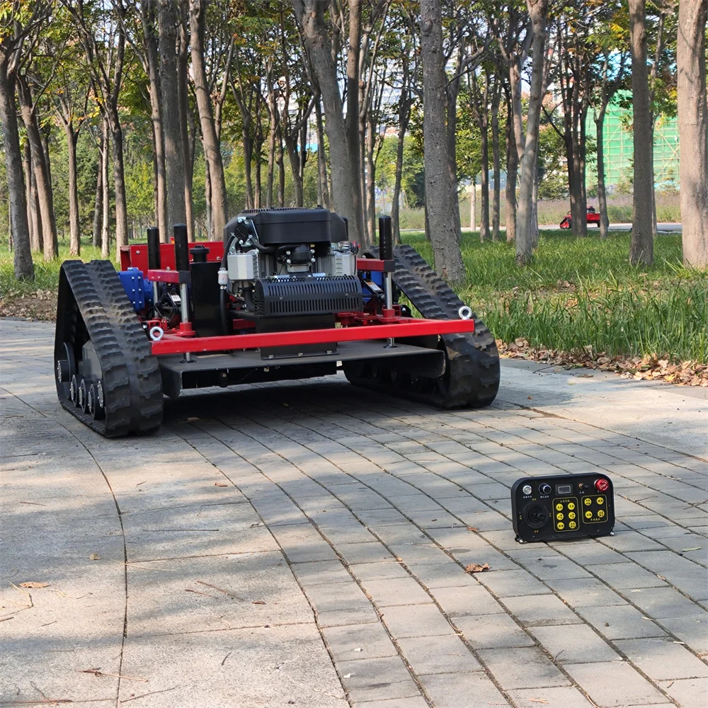 Design Remote Control Robot Crawler Multi Purpose Rc Lawn Mower for Garden CE EPA New 48V 4 Stroke Engine 1 Years 2200W 4IN