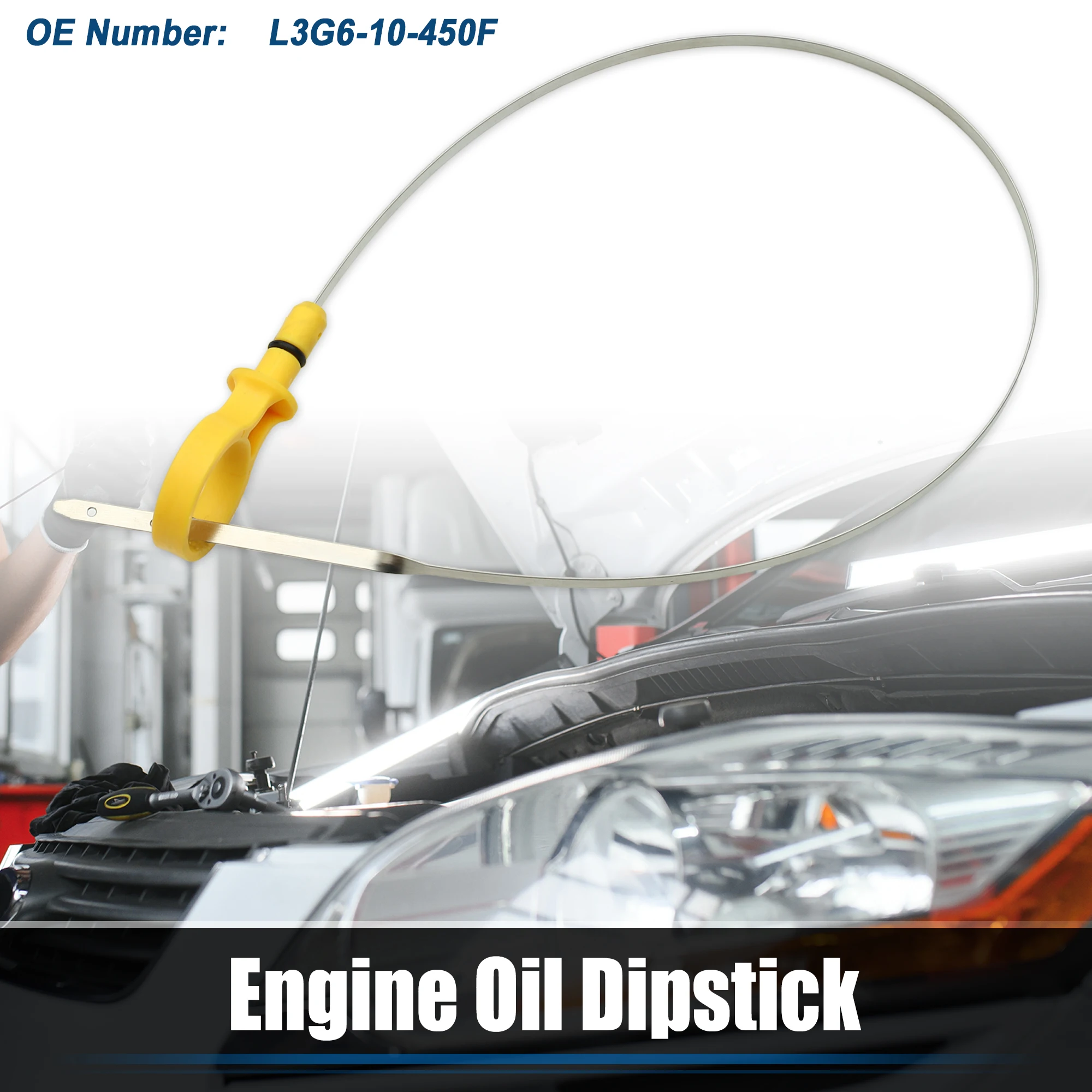 UXCELL 1PCS Car Engine Oil Level Indicator Dipstick for Mazda 3 2010-2013 L3G6-10-450F