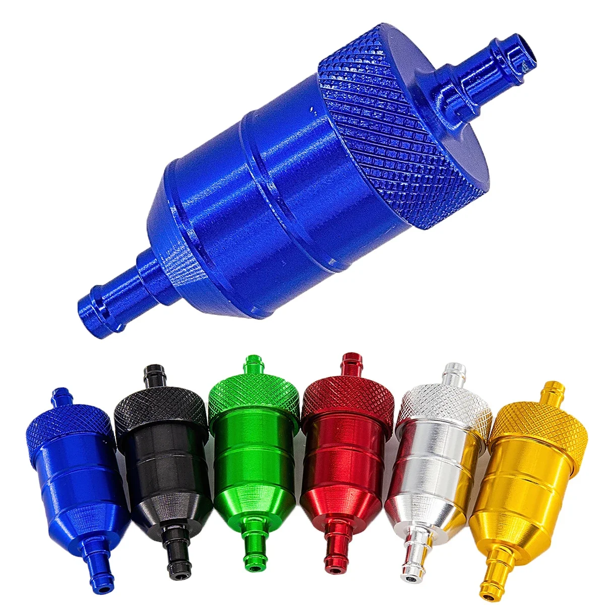 6 Color 8mm Petrol Gas Fuel Filter Cleaner For Motorcycle Pit Dirt Bike ATV Quad Inline Oil Gas Fuel Filter