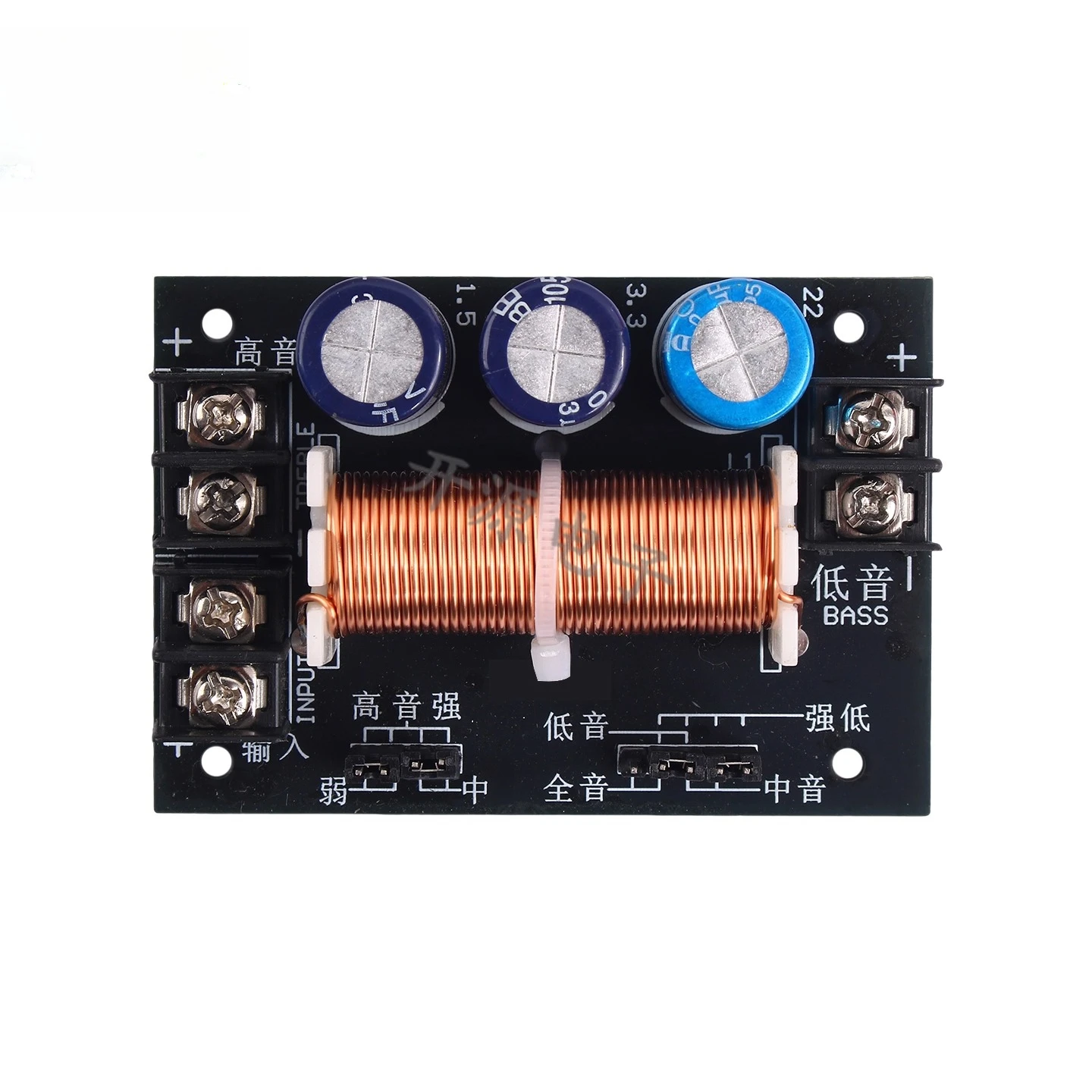High End 400W 2 Way Speaker Crossover HiFi Divider Board for DIY Audio Bass Treble Control