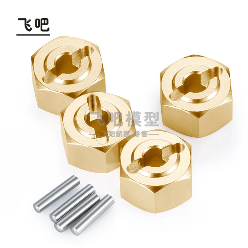 

Brass Hexagonal Hub Widening Adapter 12X8mm for 1/18 UTB18 Capra Little Goat Model Climbing Car Modification Accessories