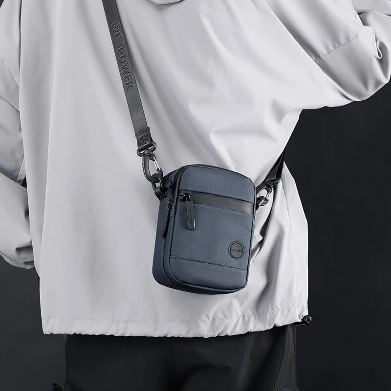 New Fashion Men's Phone Bag  Mini Crossbody Shoulder Waist Bag EasyTravel Outdoor Multifunctional Nylon Fiber Waist Bag