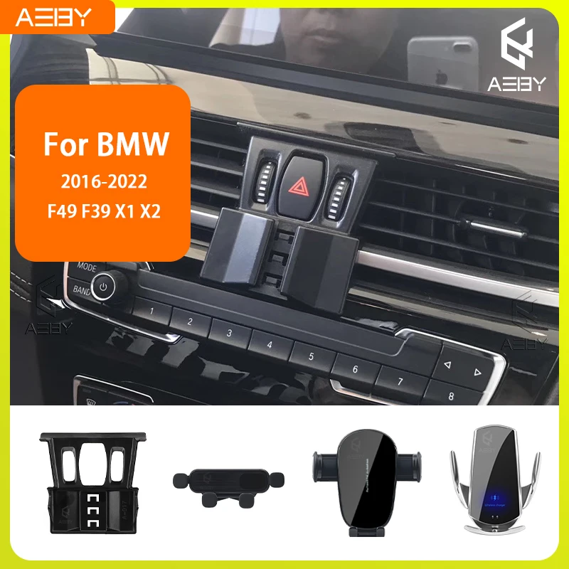 Für BMW X1 X2 F49 F39 2016-2022 Handyhalterung Auto-Mobiltelefon-Halterung Spezielle Fixierte Halterung Basis Kabellose Ladestation Innenraum