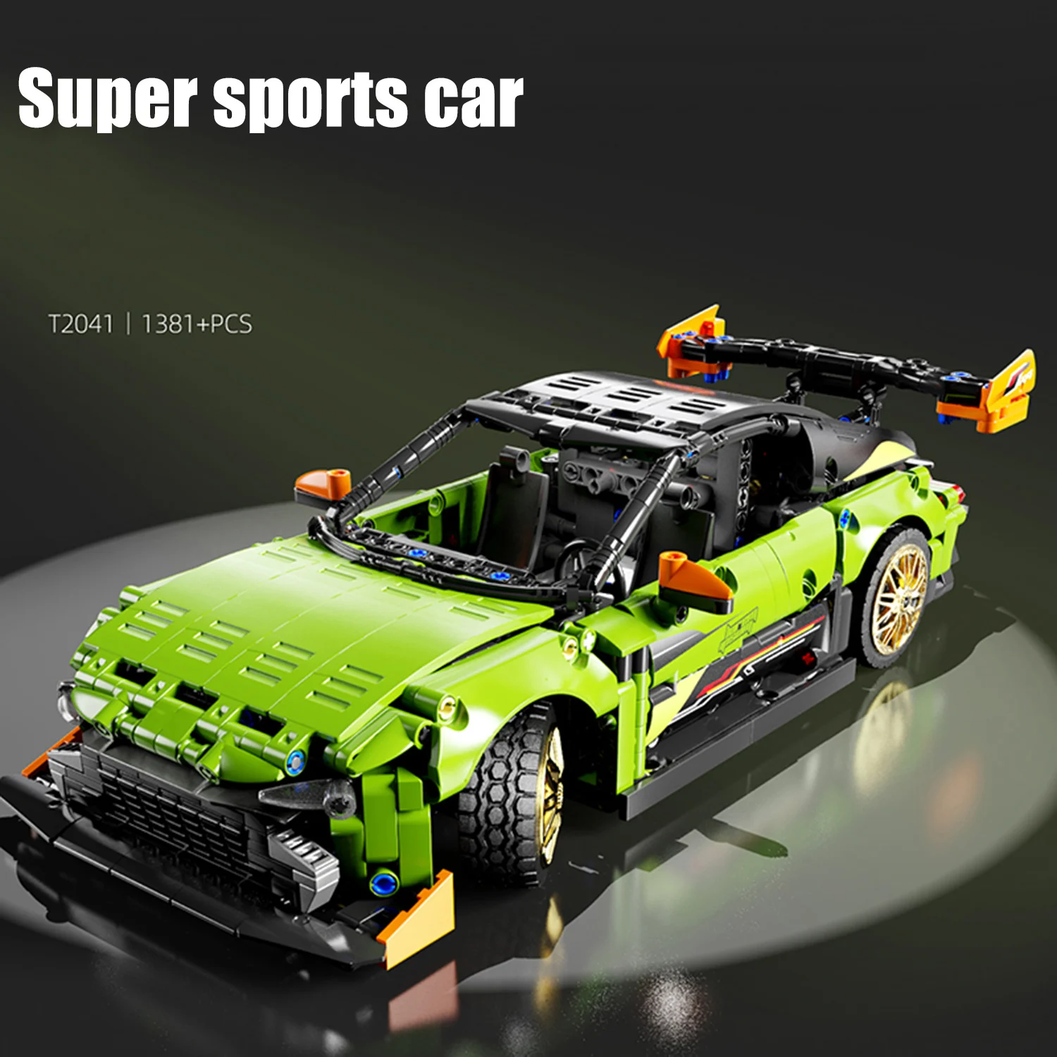 1360 sztuk techniczne wyścigi sportowe samochody klocki zestaw zabawek montaż Puzzle Model cegły kreatywne prezenty na biurko