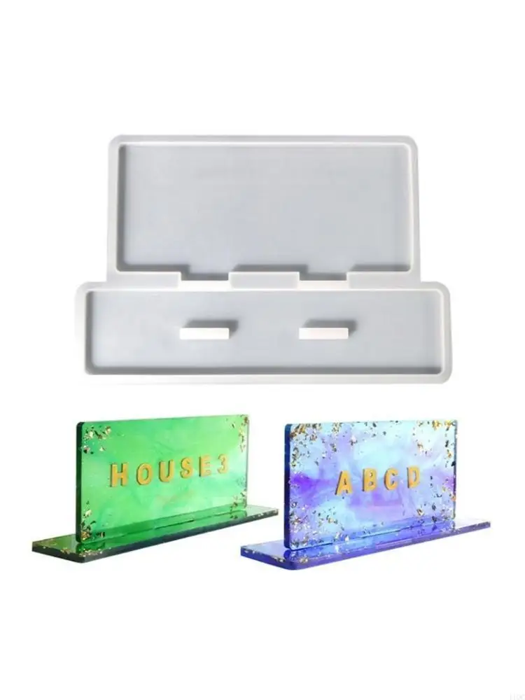 Photo Frame Resin Mold,Desktop Number Plate Silicone Mold for Casting Home Decor 