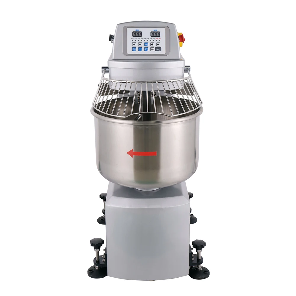 Commercial 45L Planetary Food Machine Electric Stainless Steel Spiral Dough Mixer Stand Flour Blender With Dough Hook