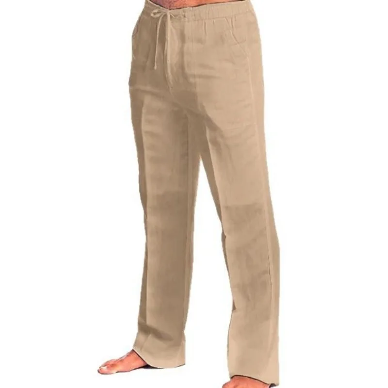 Summer Trousers Beach Pants Pocket Drawstring Elastic Plain Color Gaily Street Wear Fashion And Leisure