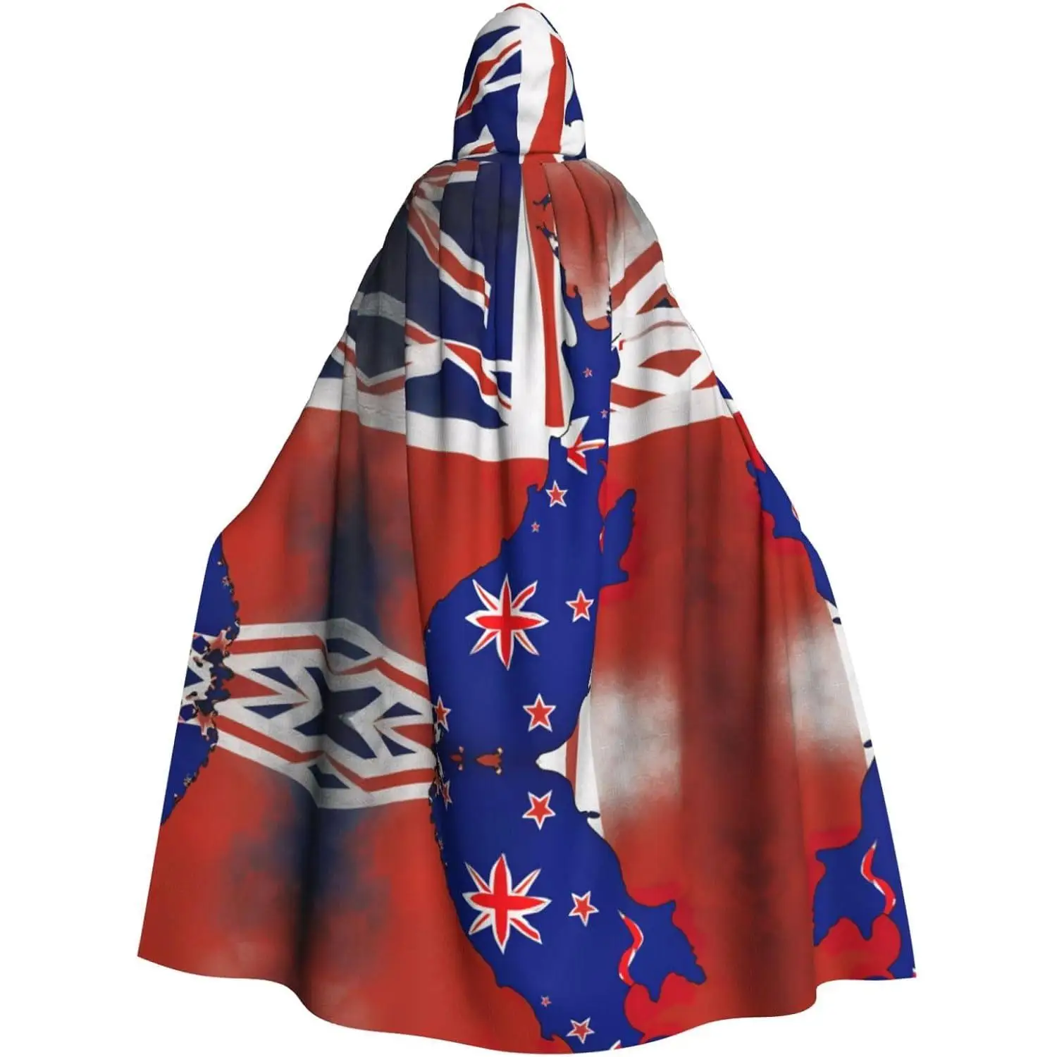 

Abstract Flag Map Print Hooded Cloak,Halloween Hooded Cloak,Halloween Christmas Cosplay Costume keep warm