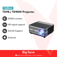 ThundeaL Full HD 1080P Projector TD98 WiFi LED 2K 4K Video Movie Beam TD98W Android Projector PK DLP Home Theater Cinema Beamer