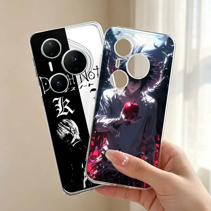 L-Death Note Art Cover For Huawei Nova 14 12 13 11 12S Pura 80 70 P60 P50 P50E P40 P30 Ultra Lite Pro Plus Phone Case