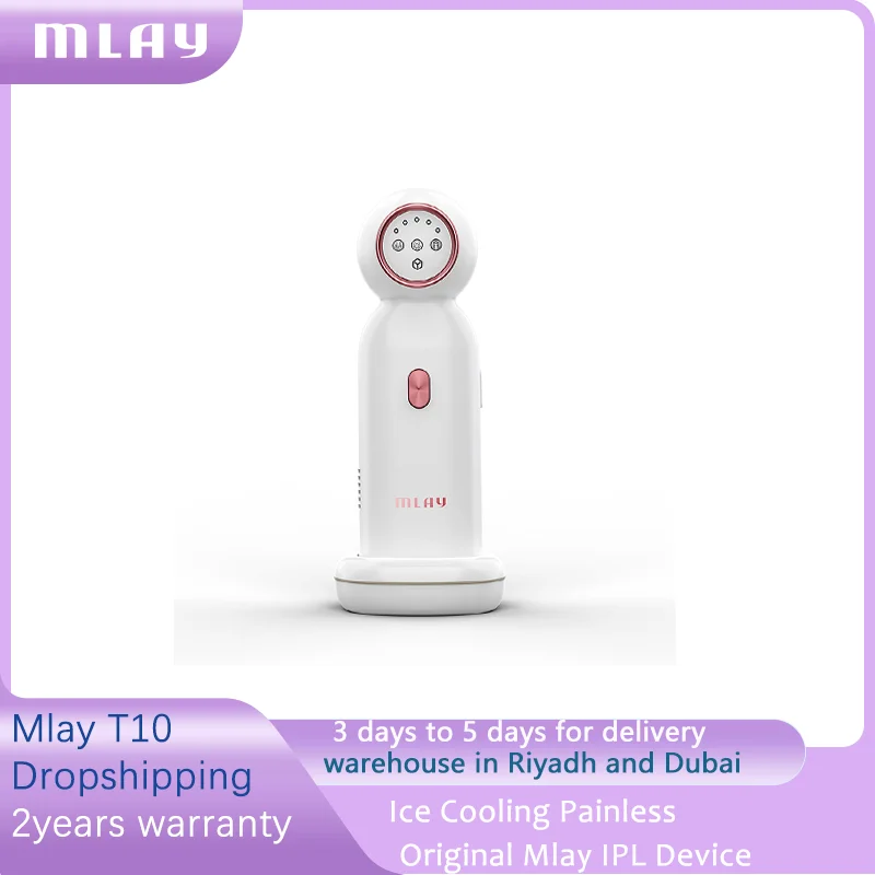 MLAY T10 IPL Sapphire Ice Cooling Hair Removal Painless Permanent Home Hair Removal Laser Epilator IPL Device for Women Man