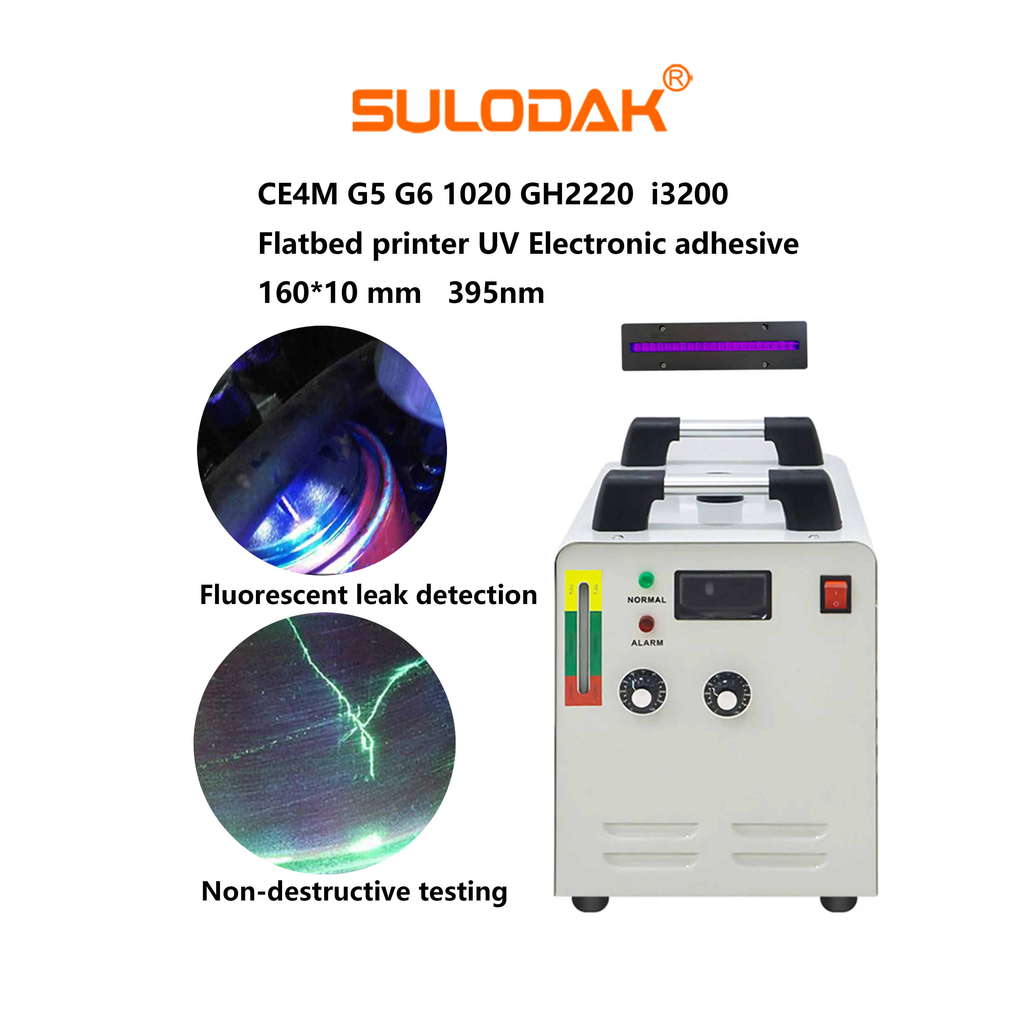 160*10 Mm 350w  LED Light For Industrial Labels Roller Coating G5/G6  Flatbed Printer Car Paint Repair  Inkjet Curing