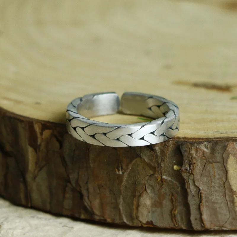 Women's 925 Sterling Silver Adjustable Couple Ring