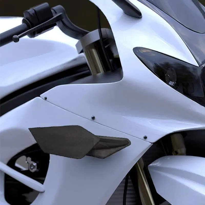 Motorcycle Fairing Winglets Thickened Motorcycle Wing Deflector Front Fairing Winglets Easy Install Aerodynamic Winglets Spoiler