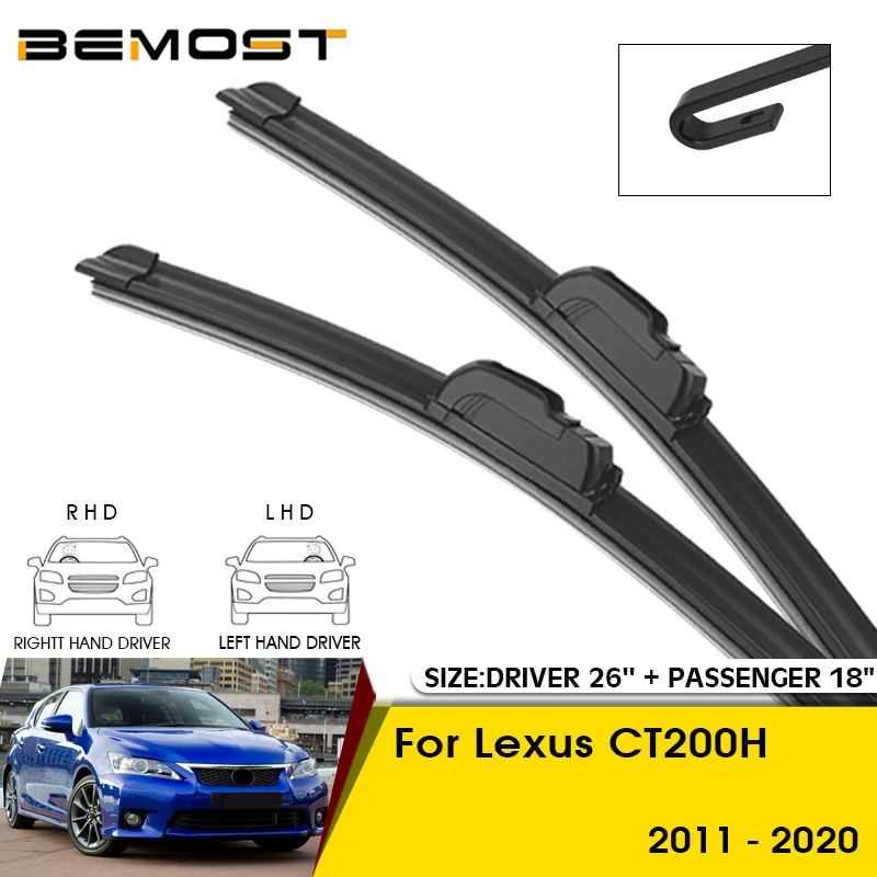 Car Wiper Blades For Lexus CT200H 2011-2020 Windshield Windscreen Front Window Blades 26\