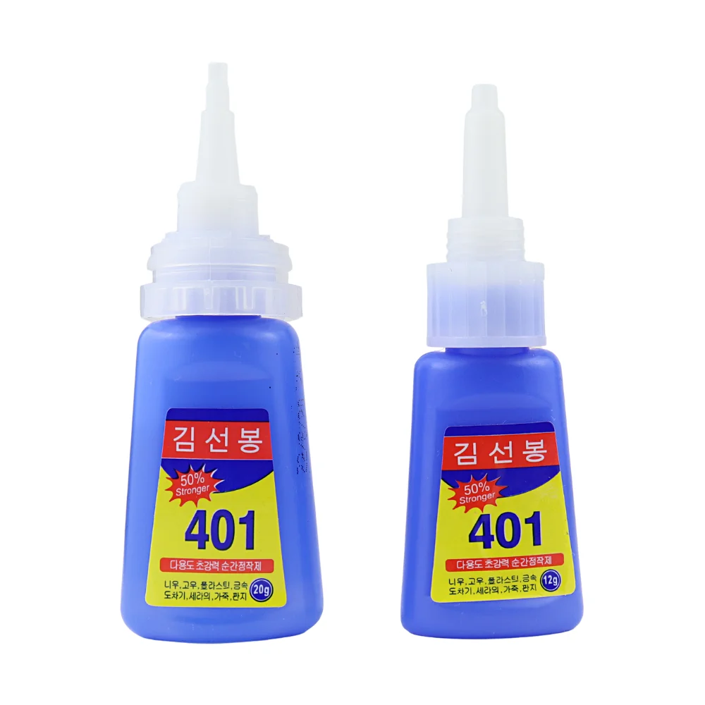 12g / 20g Strong Transparent 401 Glue Soft Shoes Manicure Repair Metal Plastic Accessories Multi-Functional Adhesive