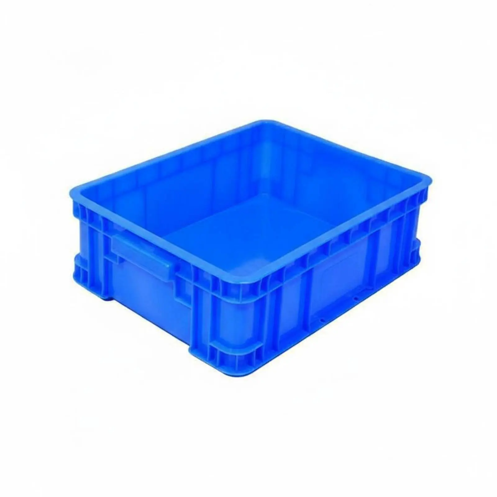 

Workplace Logistics Box Space-Saving Stackable Plastic Crate Stackable Storage Container High Load Capacity for Factory, Moving