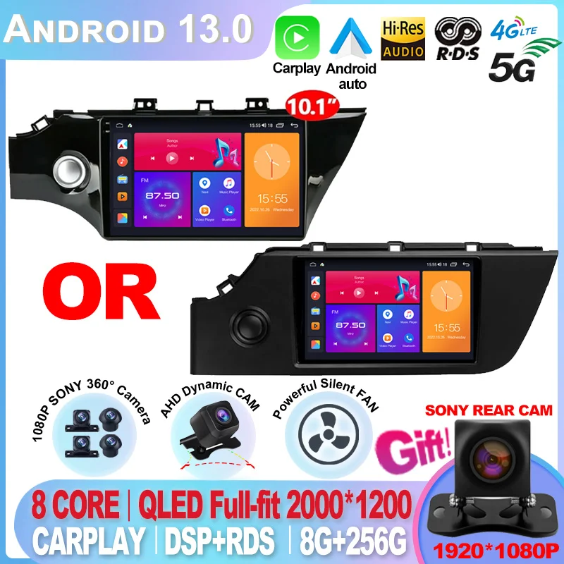 For KIA RIO 4 X-Line K2 2016 2017 2018 2019 2020 2021 Android 13 Car Radio Multimedia Carplay Video Player Screen Display